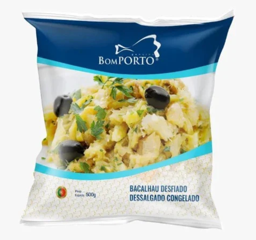 Bacalhau Desfiado Congelado 500g