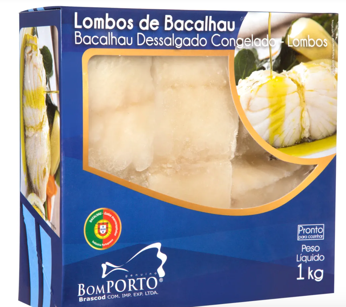 Bacalhau Lombo Congelado 1kg